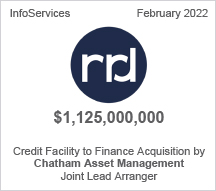 RRD - $1.125 billion - Credit Facility to Finance Acquisition by Chatham Asset Management - Joint Lead Arranger