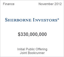 Sherborne Investors $330 million Initial Public Offering