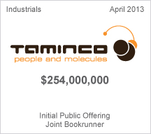Taminco $254 million Initial Public Offering