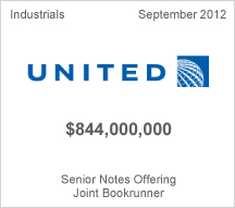 United Airlines $844 million Senior Notes Offering