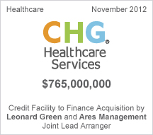 CHG Healthcare Services $765 million Credit Facility 