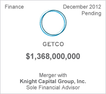 GETCO $1.36 billion merger (pending)