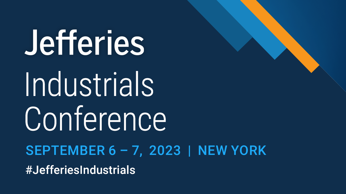 Jefferies Industrials Conference 2023 Jefferies