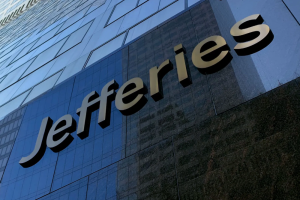 Image of side of Jefferies' building with Jefferies logo in view